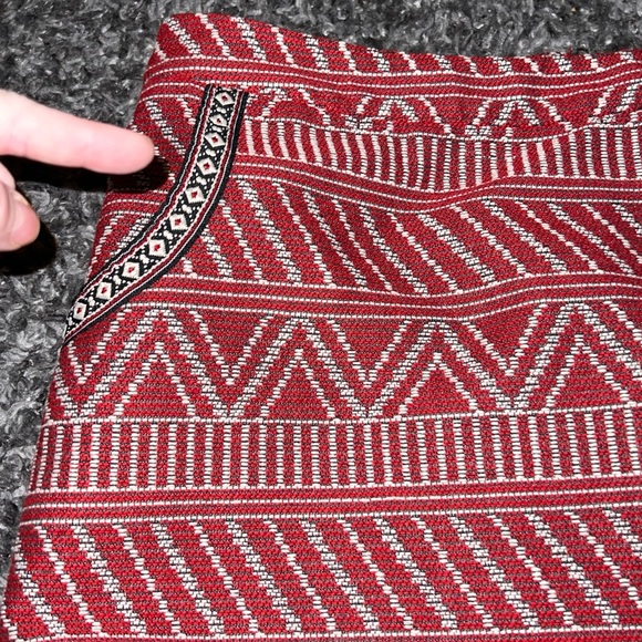 BNWT JUST FAB FULLY LINED JAQUARD A LINE - MINI SKIRT WITH POCKETS - size Large - Picture 9 of 9